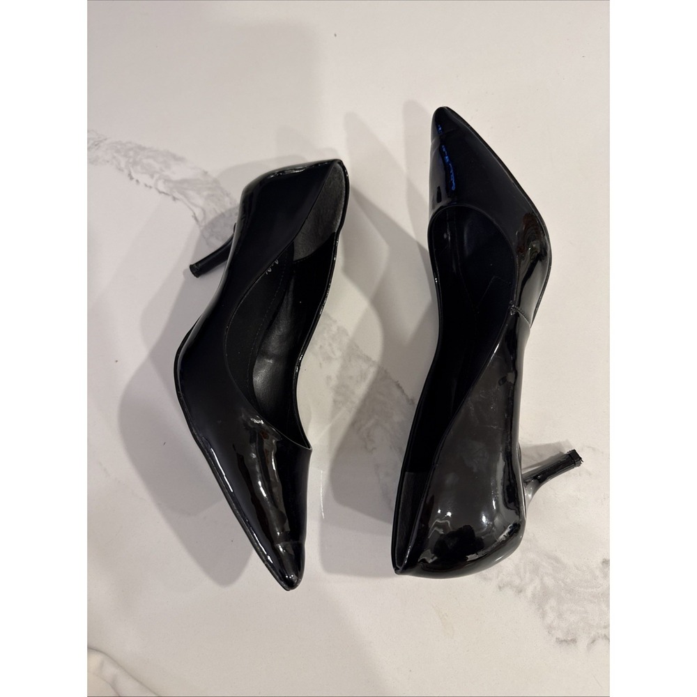 Charles by Charles David Black Patent Leather Pumps Size 8 Pointed Toe Heels‎ - Picture 2 of 9